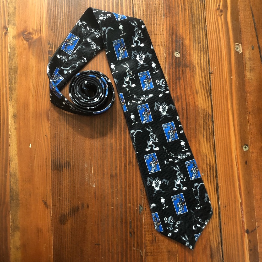 Vintage Looney Tunes Stamp Tie 1997 Bugs Bunny
